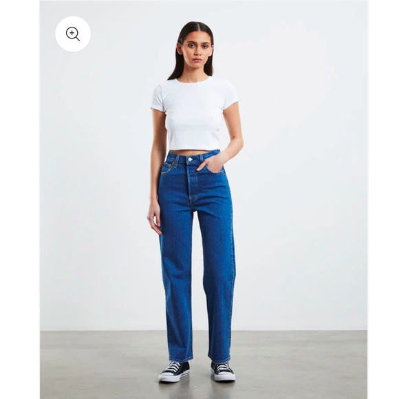 Levi's Women's Wedgie Straight Ankle Jeans Size 29 - Picture 1 of 10